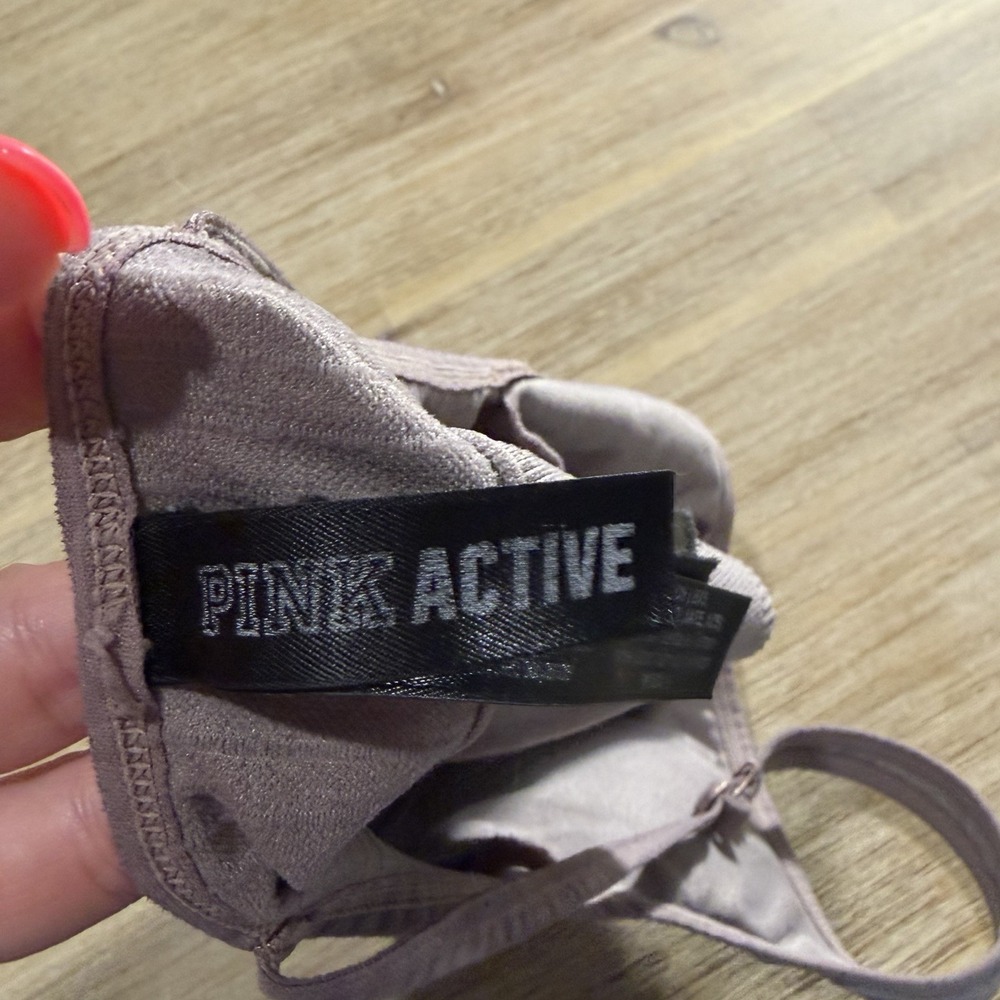 Victoria Secret Pink Active Mauve Sports Bra Size Small - Picture 4 of 10